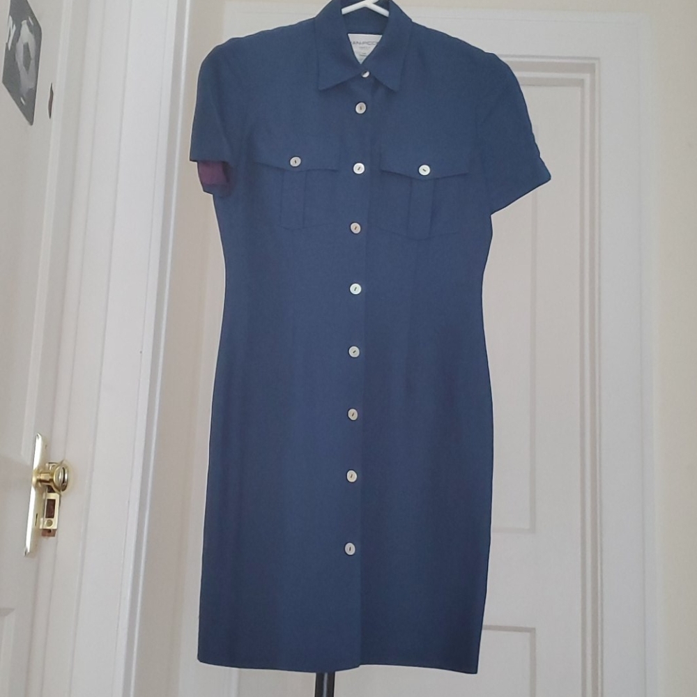Womens Line /rayon blue dress.